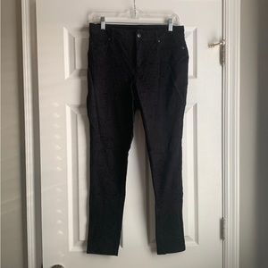 Cato Black Velvet Design Jeans Size 8